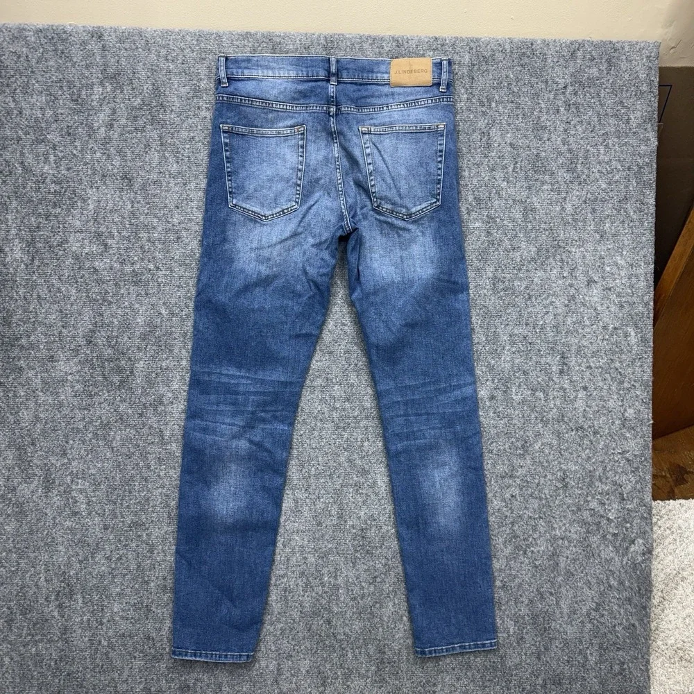J. Lindeberg Jeans Jay Mid Rise Slim Fit Denim men's size 33 33x32